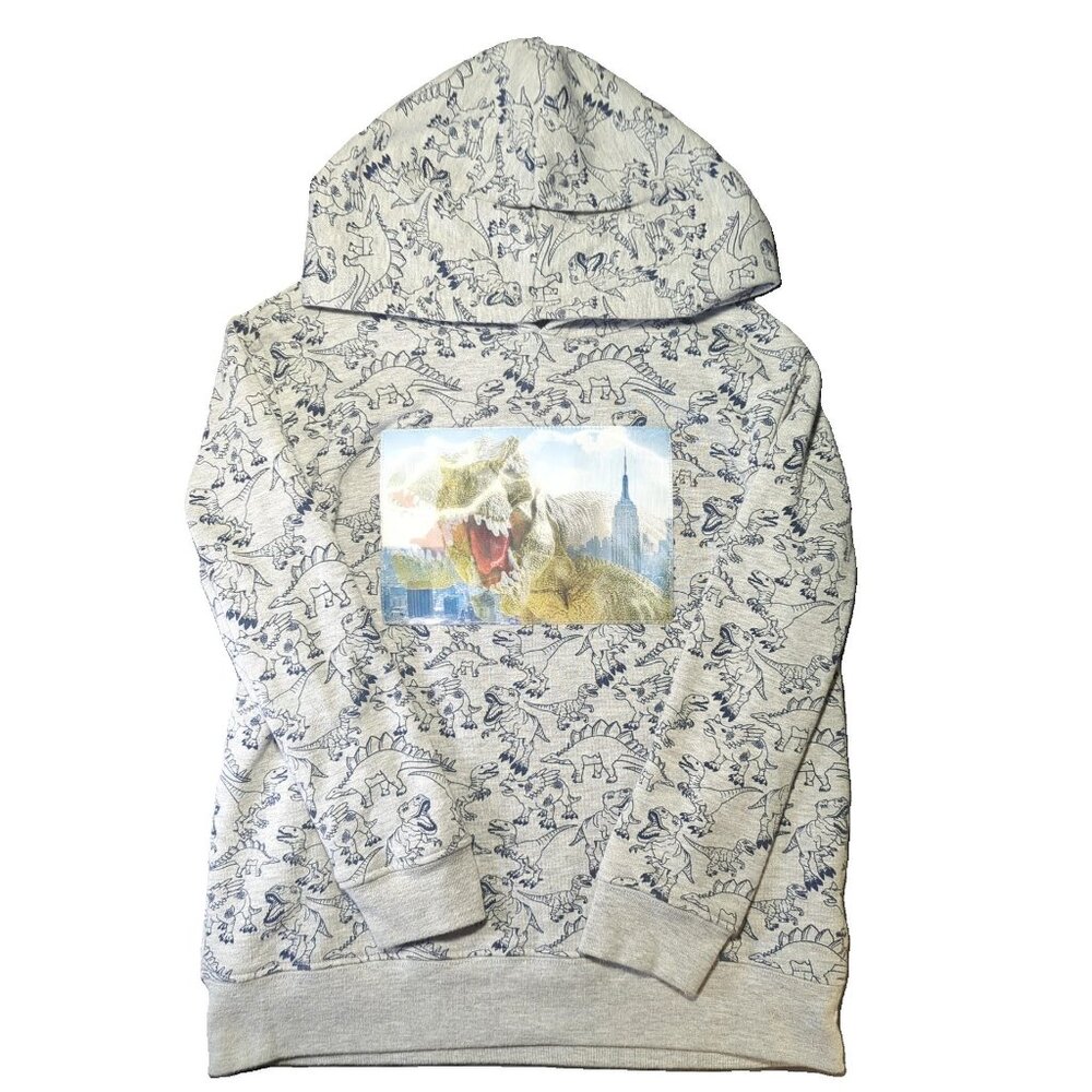 Boys Hologram T-Rex Dino Hoodie - Size 7